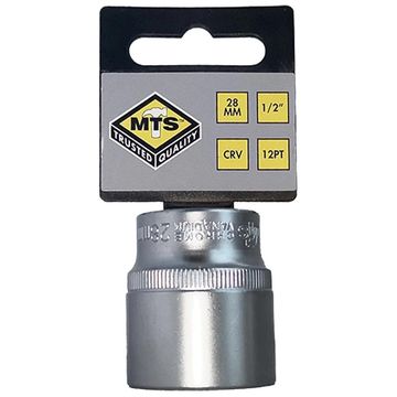 Mts Socket 1/2 Bi Hex Crv - 28Mm - 4 Pack
