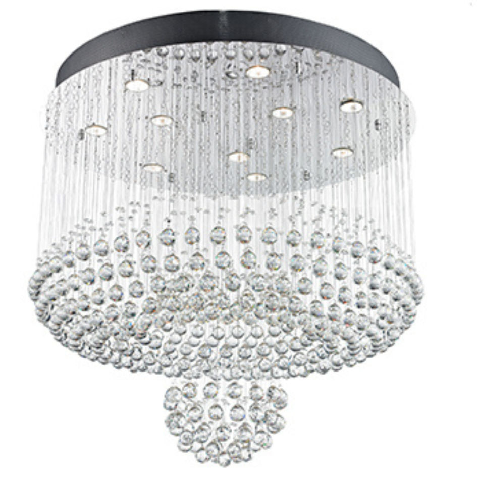 10LT Chandelier Crystal Chrome GU10 10x50w