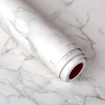 White and Grey Marble contact Paper Vinyl