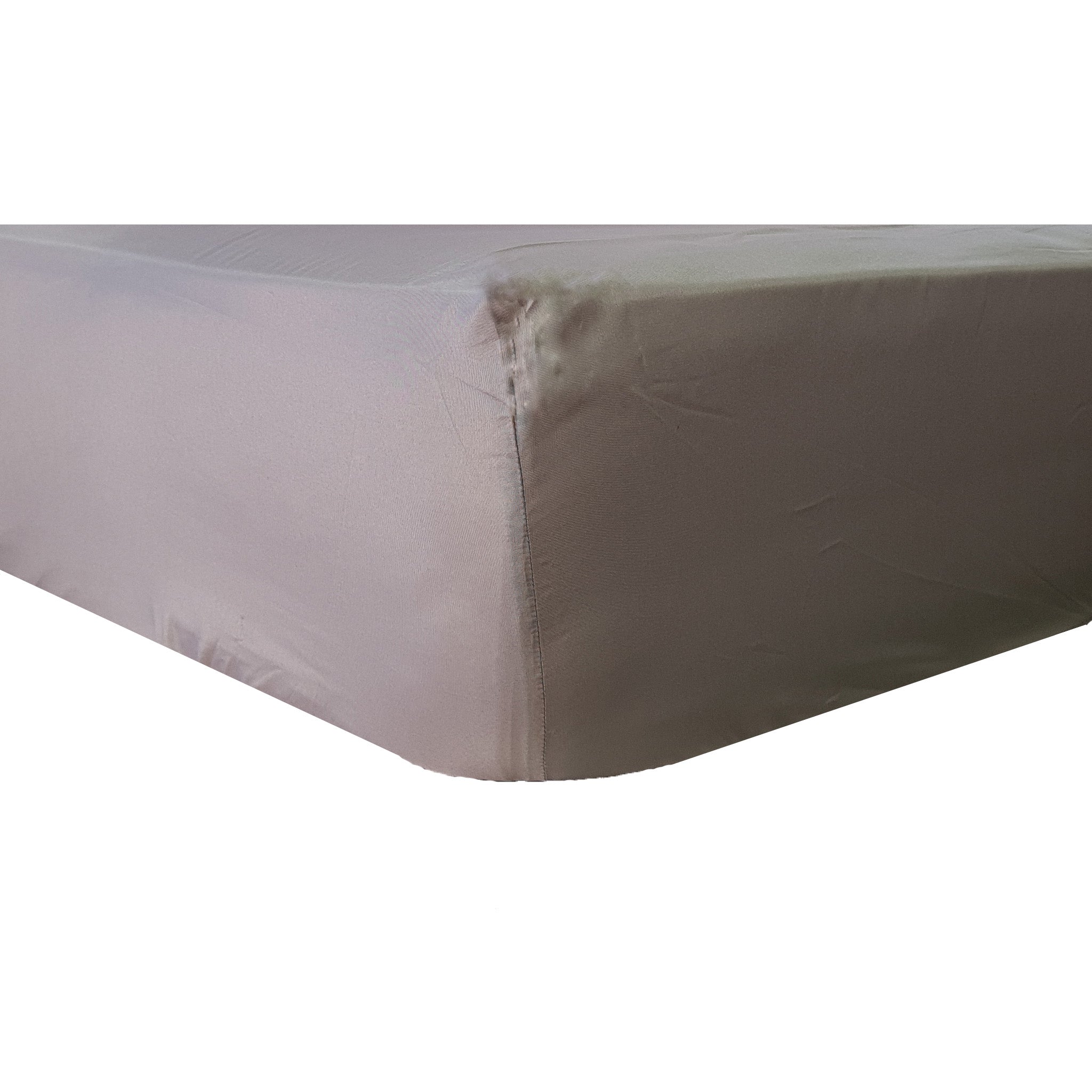 Microfibre - Fitted Sheet - Grey - Three Quarter