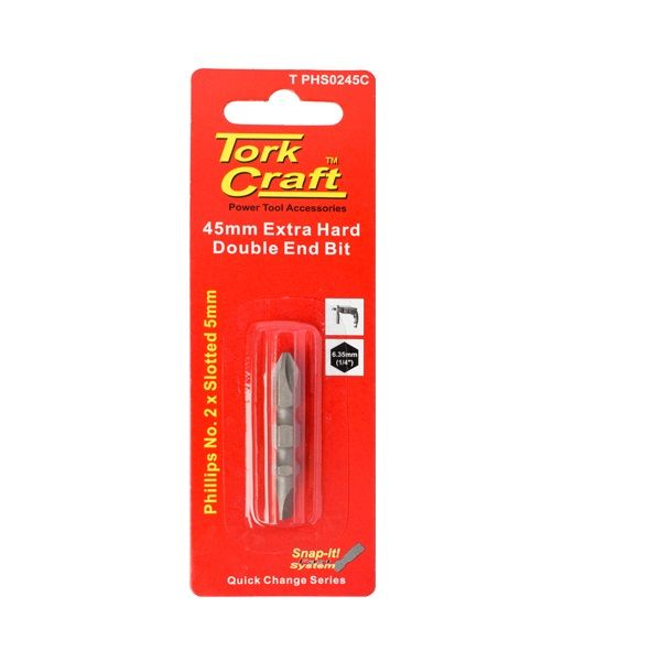 Tork Craft - D/End Ph2 x 5mm Sl.45mm 1/Card - 6 Pack