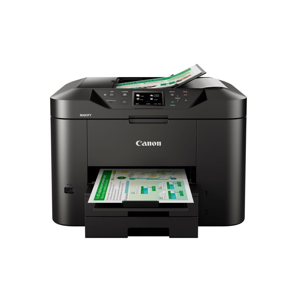 Canon Maxify Mb2740-Print Copy Fax Scan.24 Ipm Mono;15.5 Ipm Col;500 Sheet Handling;50 Sheet Adf; Auto Duplex;Usb; Wifi;Ethernet