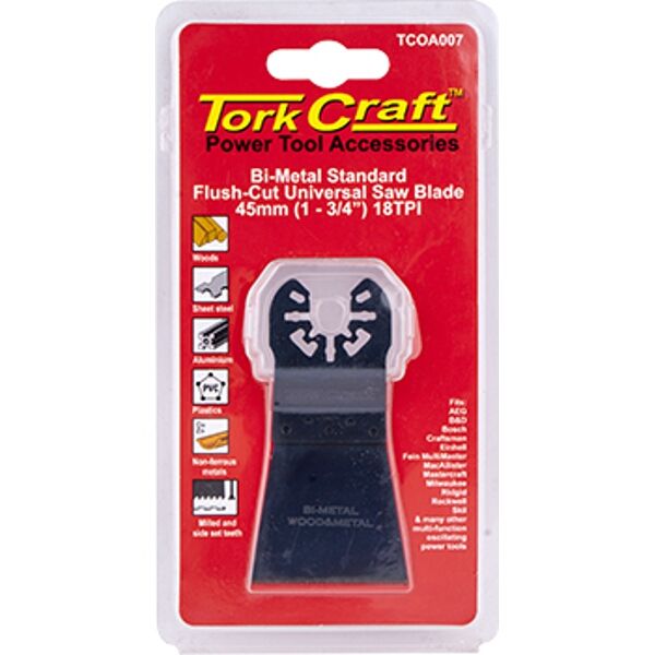 Quick Change Flush Cut Universal Saw Blade 45Mm(1-3/4")18Tpi