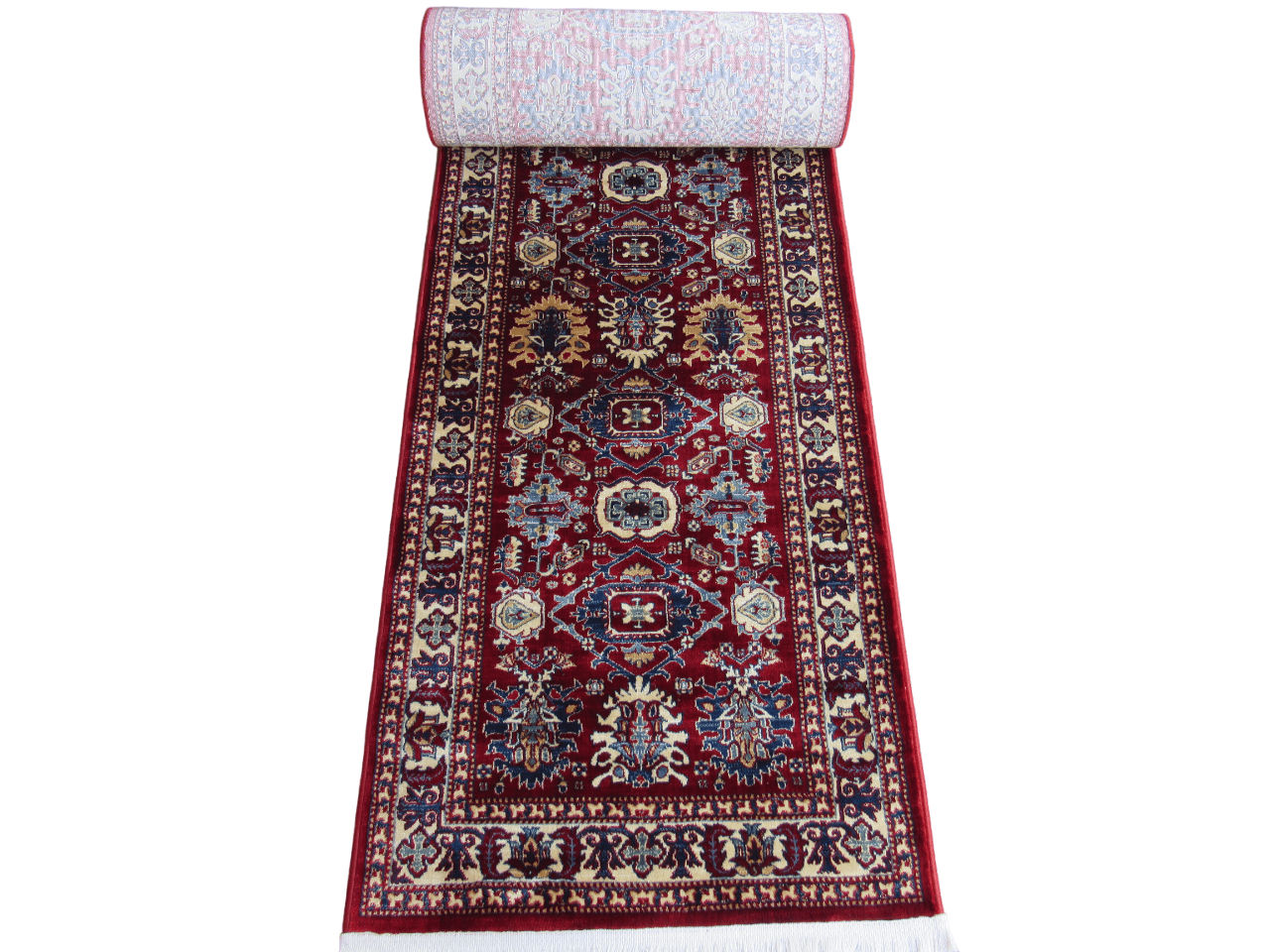 BK Carpets & Rugs - Persian Inspired Passage Runner - 80cm x 6m - Red - Blue