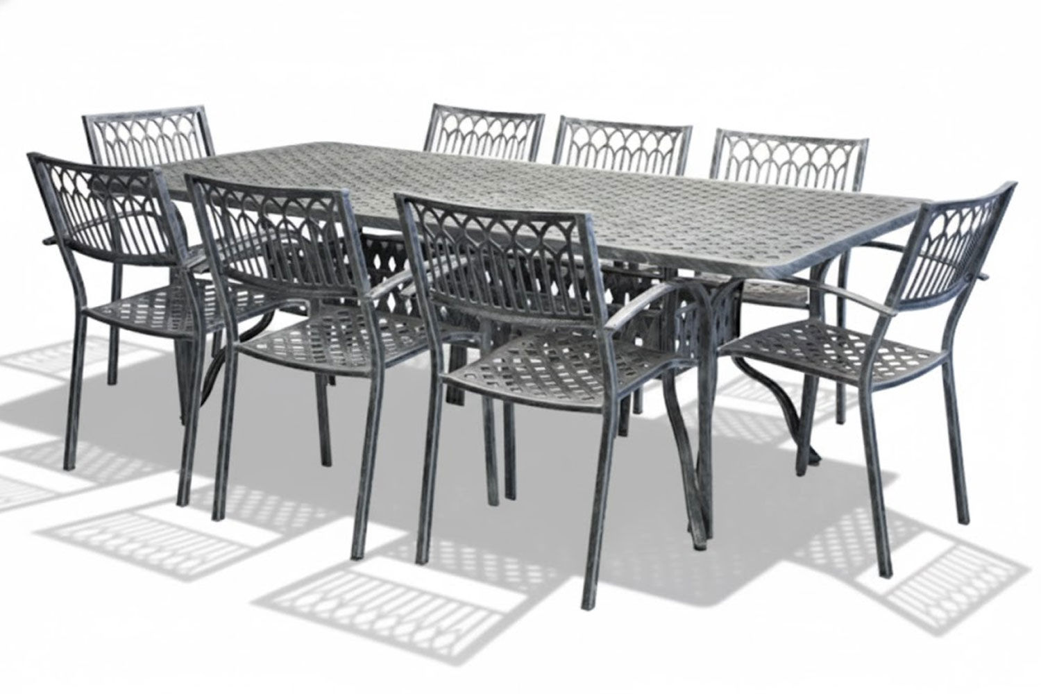 Atlas Aluminium Dining Set 8-Seater