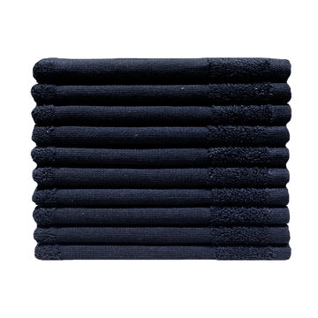 Bunty's Golf Terry Towel 380GSM - 030x050cms - Jet Black (10pc Pack)