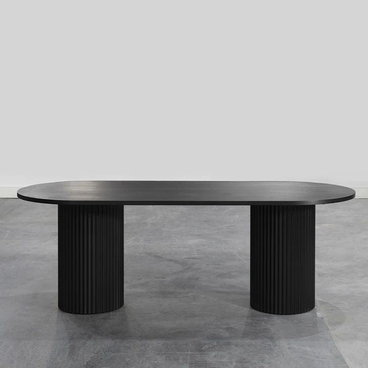 DecorMama Belinda Dining Table – Modern Wood Finish