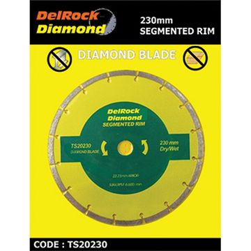 Diamond Blade 230Mm Segmented Delrock