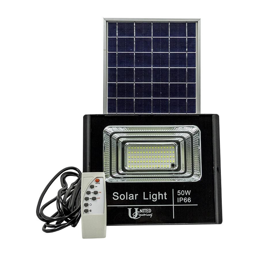 United Floodlight Led Solar 50W- 2 Pack