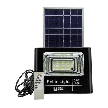 United Floodlight Led Solar 50W- 2 Pack