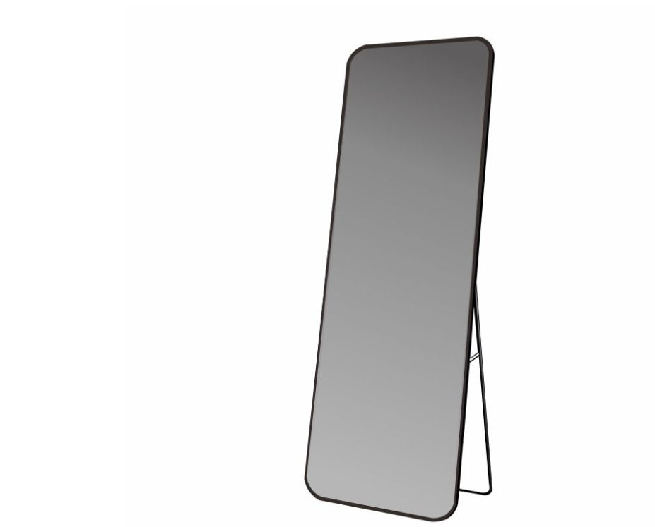 Free-standing or Wall-Mount Mirror S966SB Black