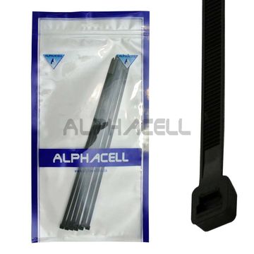 CABLE TIE - 300mmx4.8mm BLACK - 10 pack