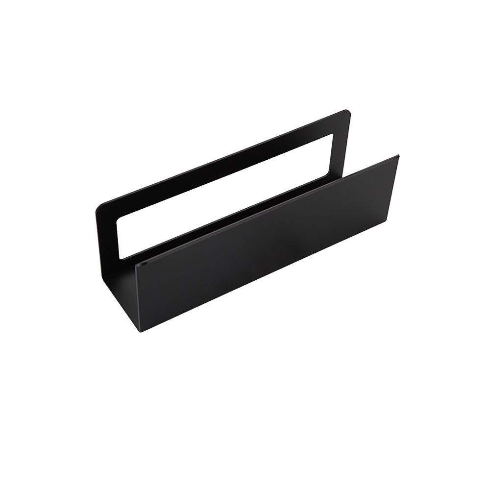 Wall Mounted Bathroom Organiser with Towel Rack Black SC-300