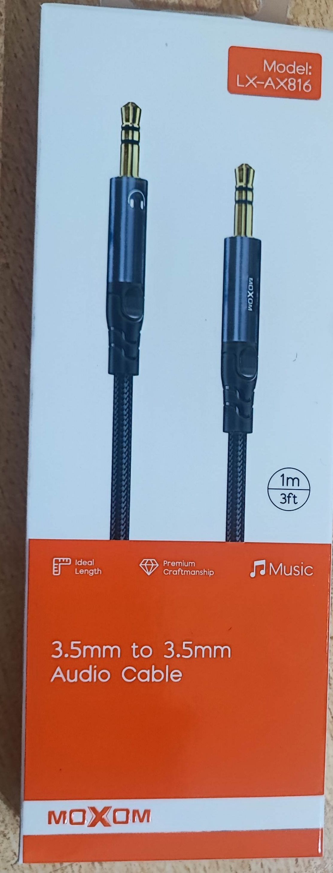 Cable - aux Moxom 1m