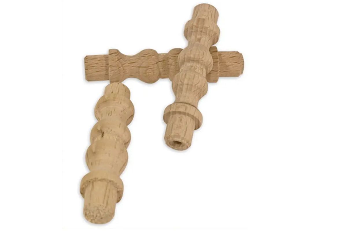 Gallery Turnings, Raw Pine (4 pack) BY WOODLY