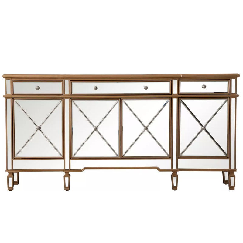 KC FURN - Pemberly Mirrored Chest of Drawer