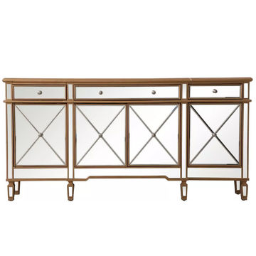 KC FURN - Pemberly Mirrored Chest of Drawer