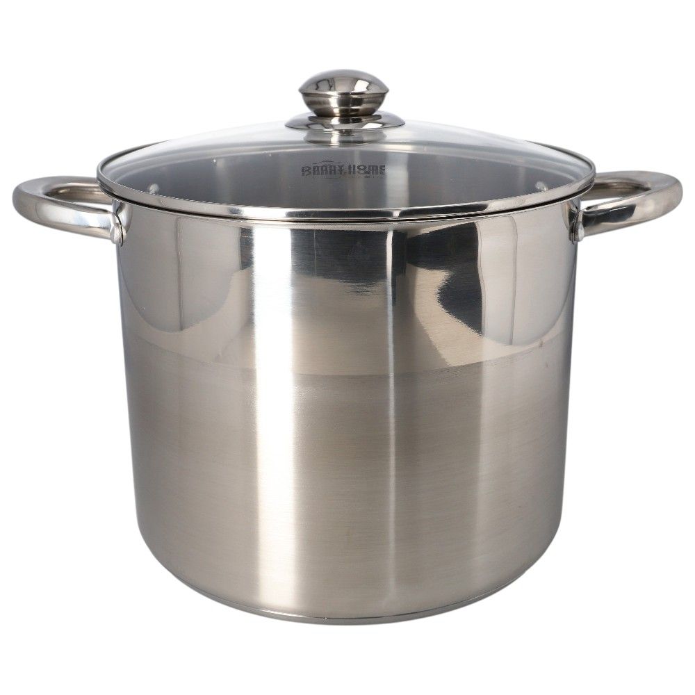 Danny Home Stainless Steel Stockpot With Glass Lid 26cm