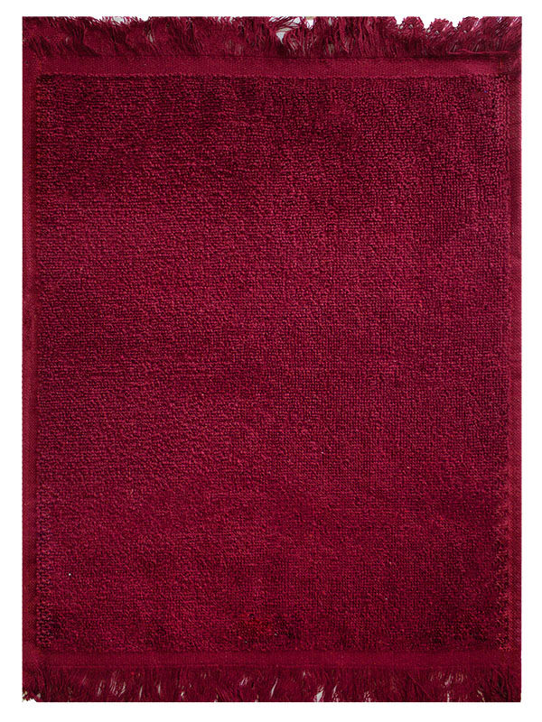 Recycled Yarn - Ocean's 380GSM - Fringe Towels - Maroon (01 Piece Pack)