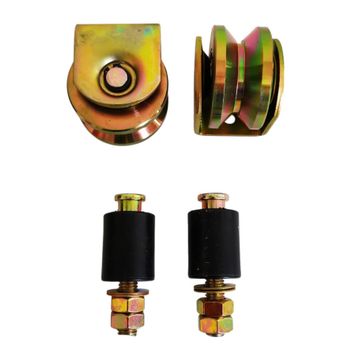 Gate Wheel Kit (60mm) with Guides 2 Wheel 2 Guides 600kg - V Profile