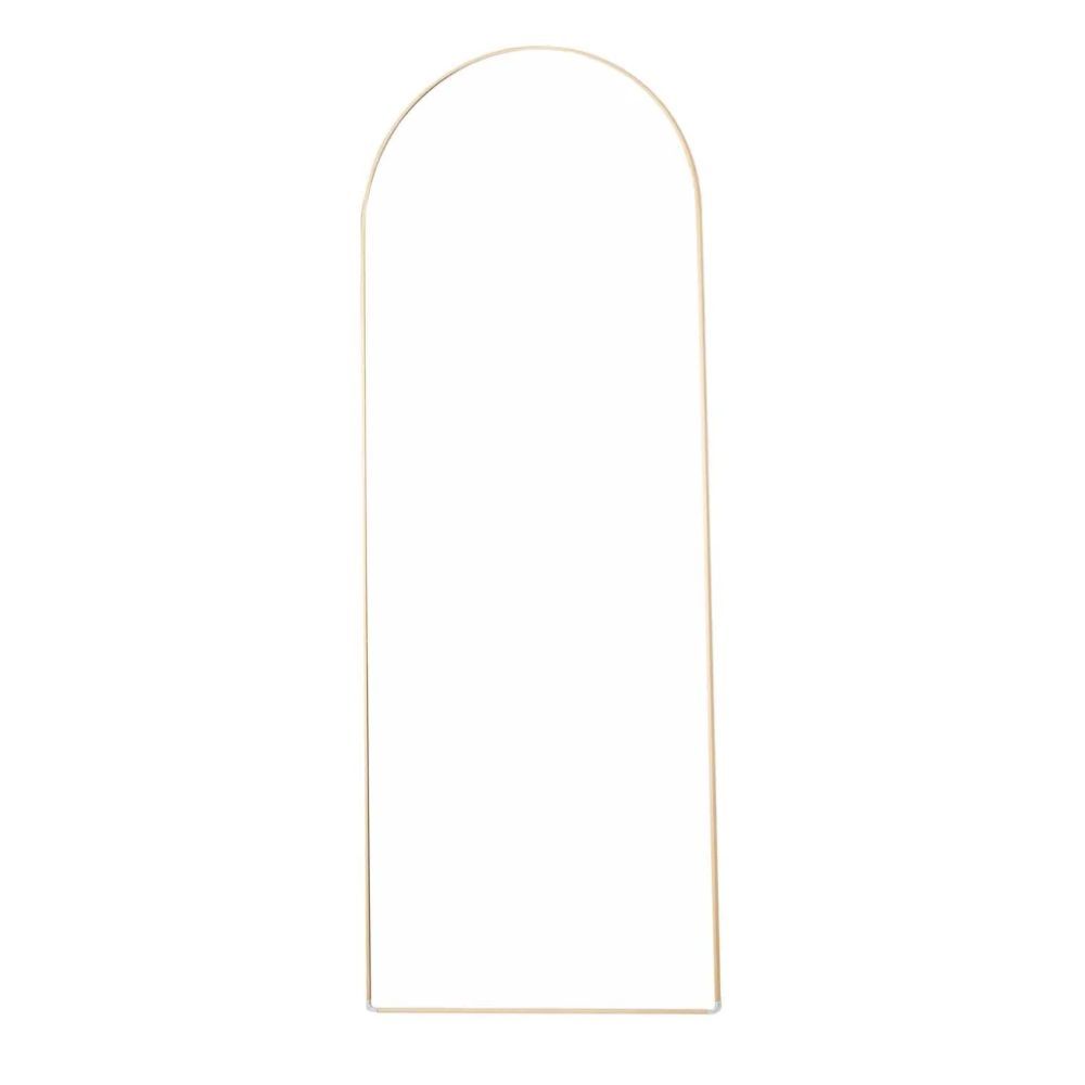 Polaris 160 60 cm Arched Wall Mirror – Aluminium Frame in Gold or Black Finish