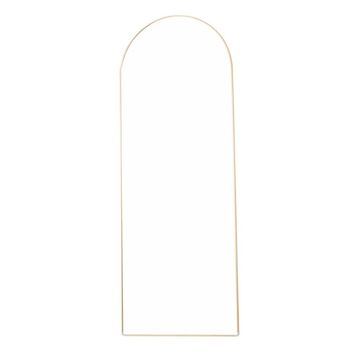 Polaris 160 60 cm Arched Wall Mirror – Aluminium Frame in Gold or Black Finish