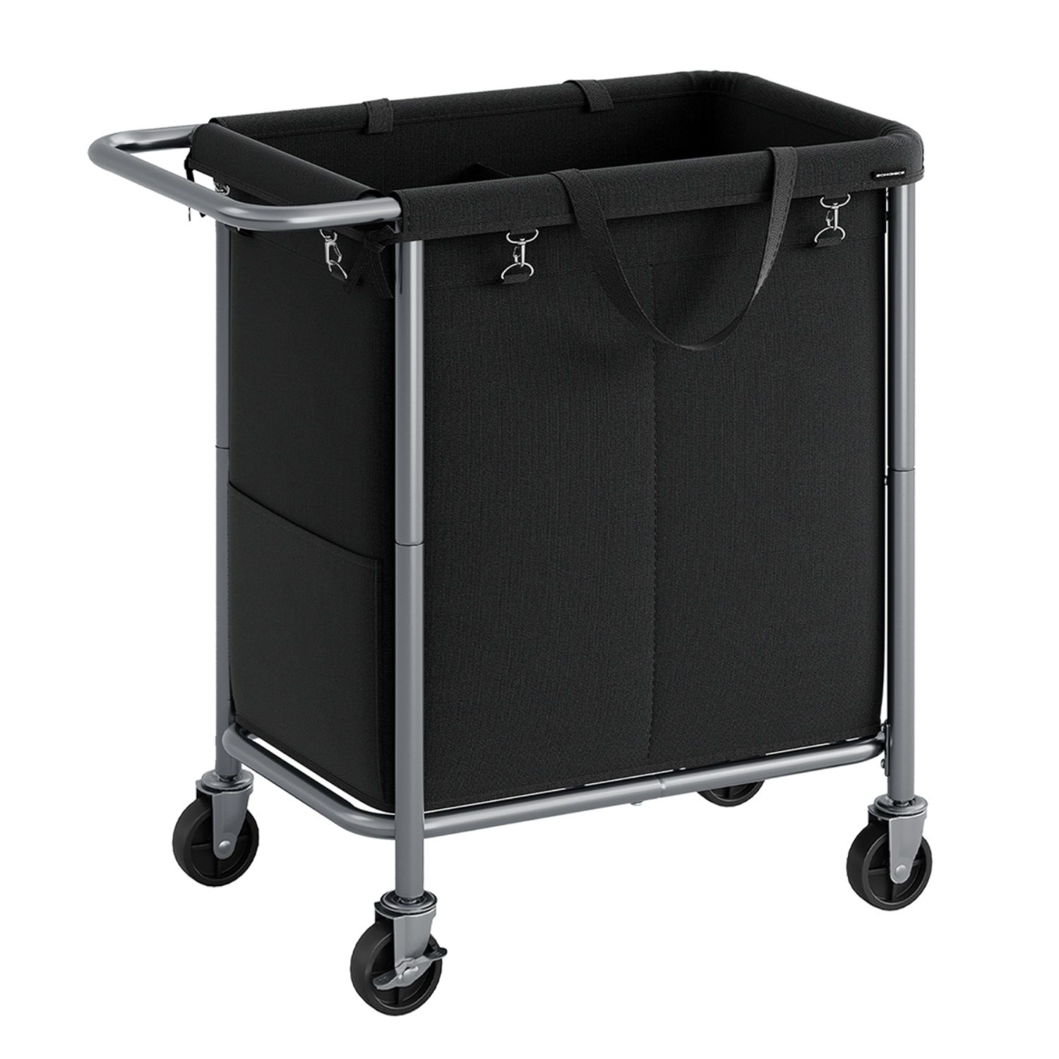 Rolling Laundry Hamper with Wheels & Removable Liner - 140.0 L