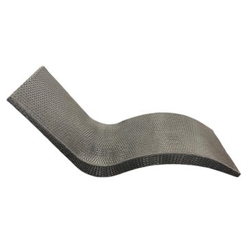 Madiega Furniture - Curved Rattan Pool Lounge Chair