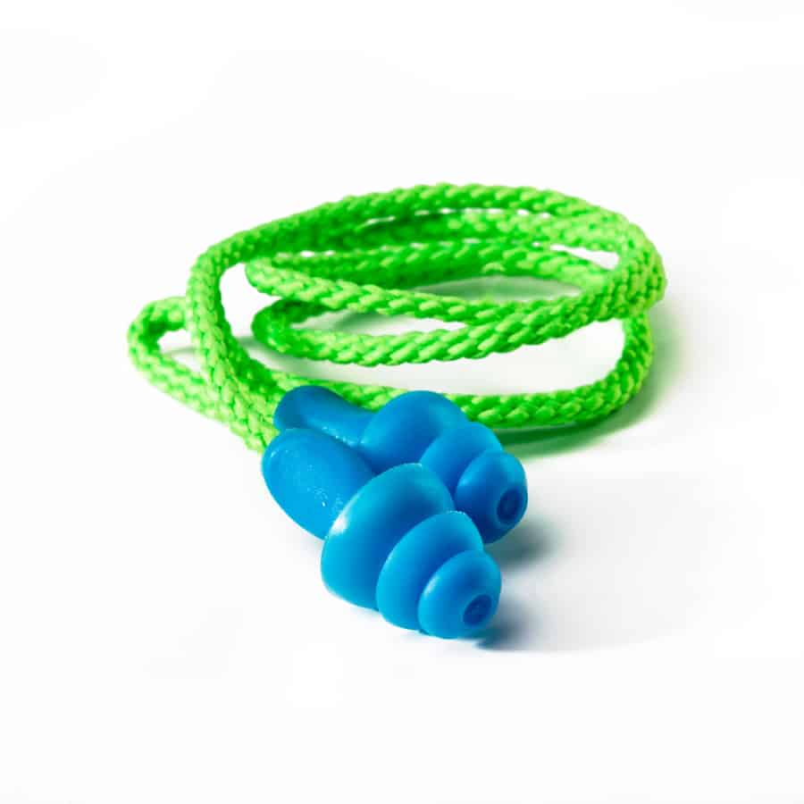 DROMEX BLUE MUSHROOM CORDED REUSABLE EARPLUG 200/PACK