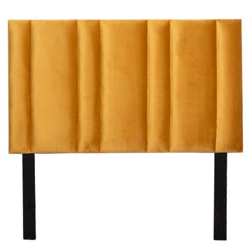 Mia Headboard - Gold Velvet - Queen