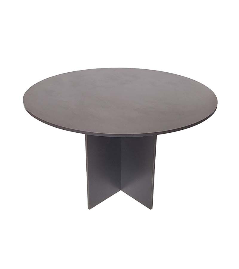 Cardiff Conference Table - Round 120cm - Storm Grey