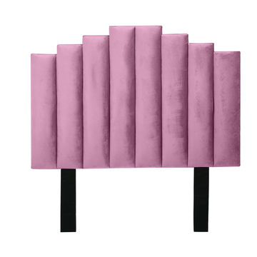 Cahya Steps Panel Headboard Pink Double