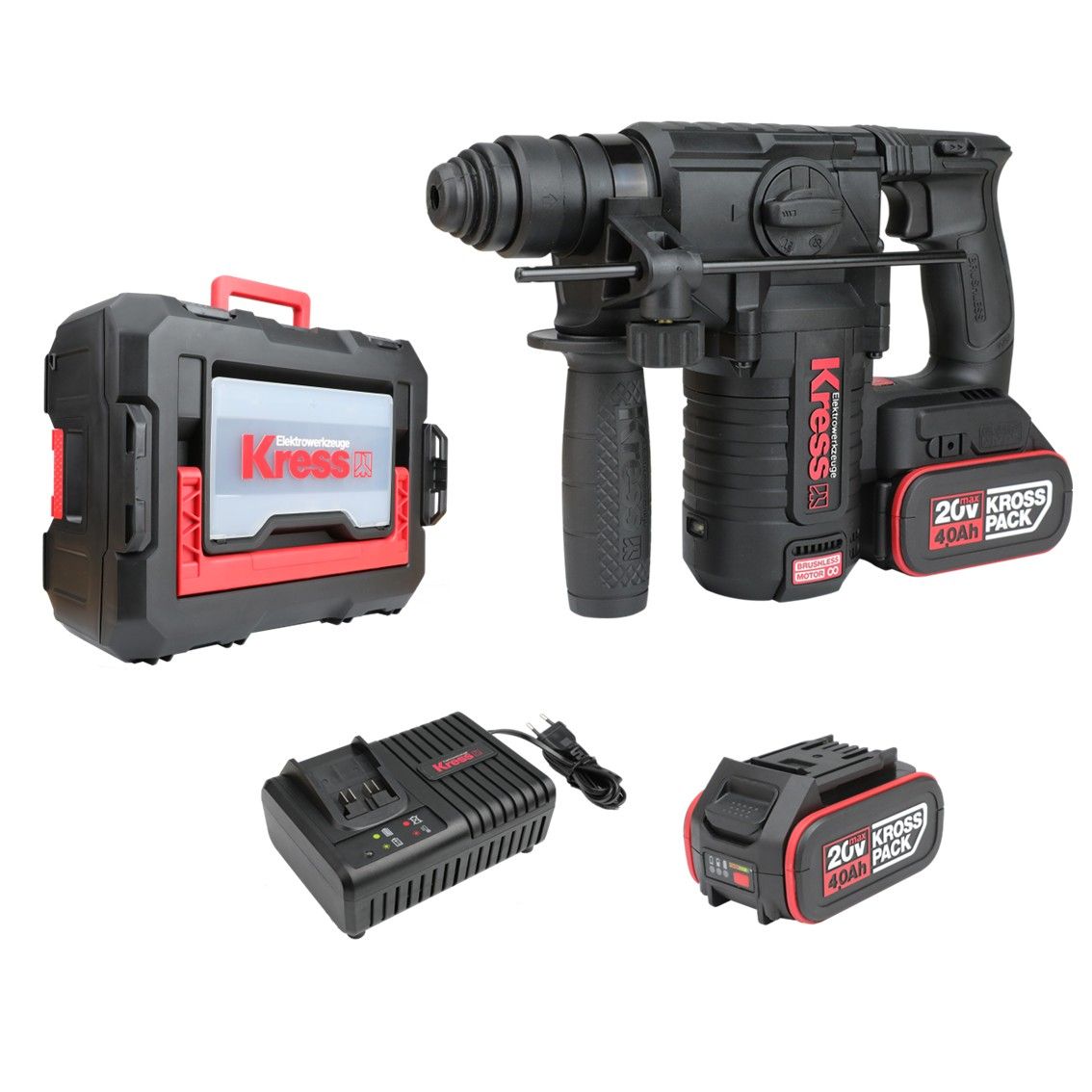 KRESS Rotary Hammer BL SDS+ 24mm 2.2J 20V Kit