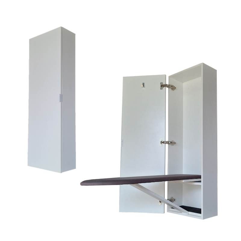 Wall Mounted Folding Ironing Board With Cupboard - Large