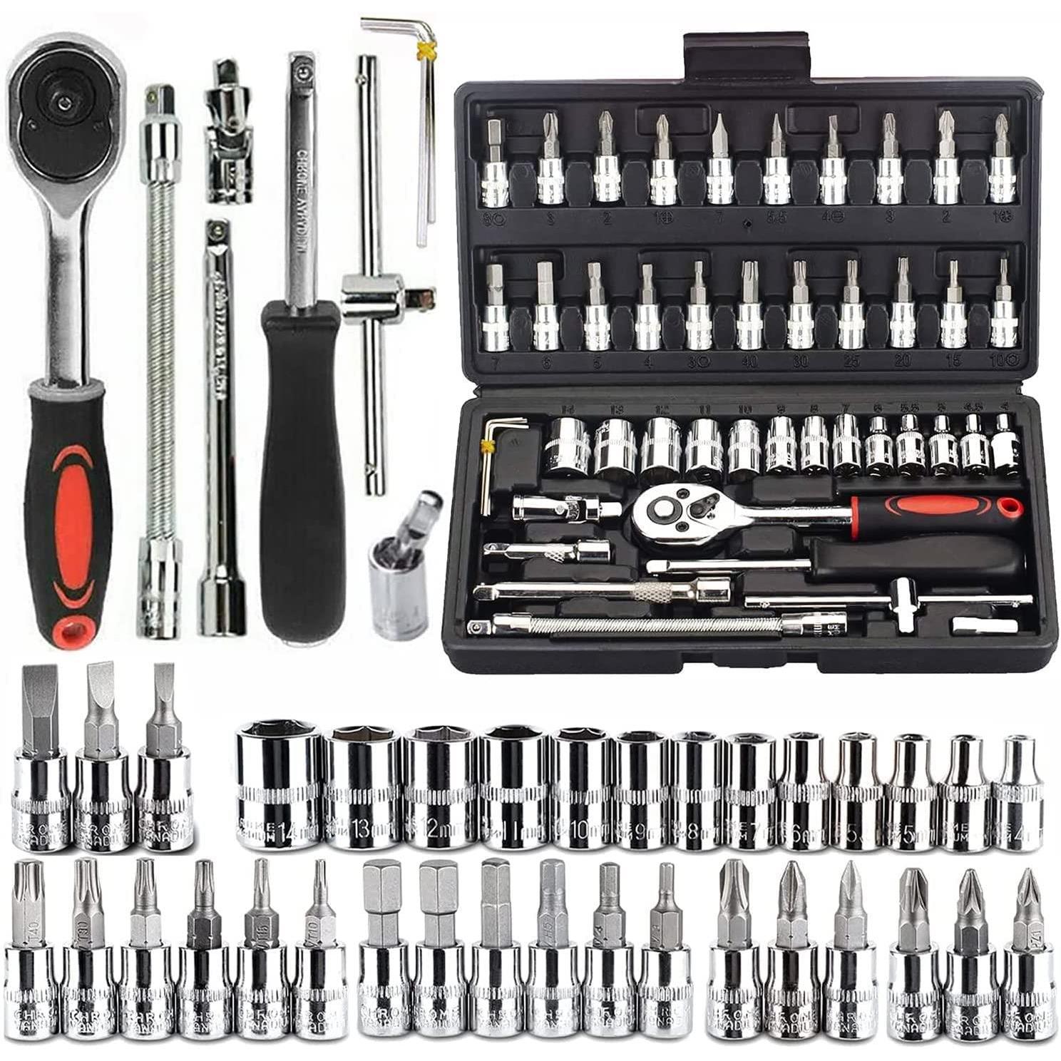 Grip Socket Wrench Set - (46 Piece)