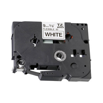 Brother TZ-FX221 Flexible - Compatible Label Tape (Black On White) 9mm*8m