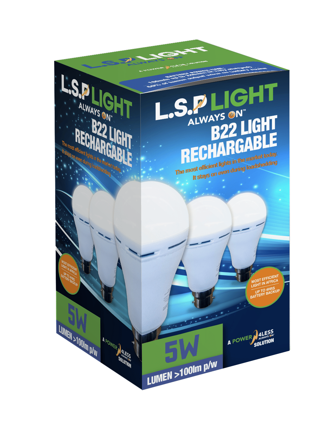 Power4less P4L LSP B22 (6000K) 5W