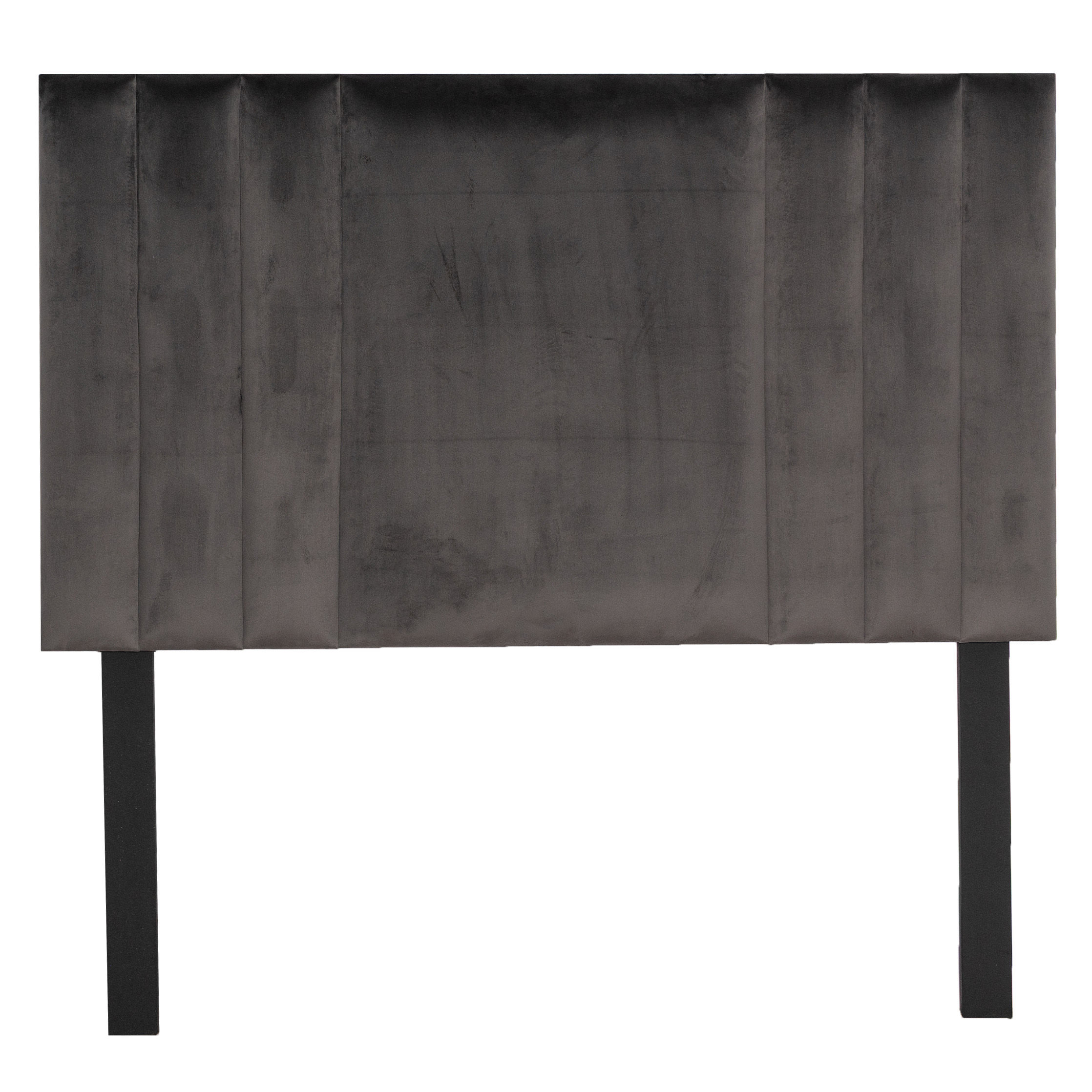 Emma Headboard - Dark Dark Grey Velvet - Double