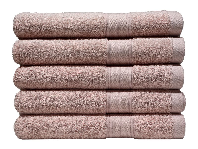 Bunty's Plush 450GSM 50x90cms Hand Towels-05 Pc Pack-English Rose