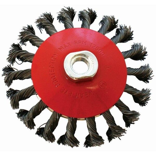 Wire Cup Brush Twisted Bevel Plain 115Mmxm14 Blister