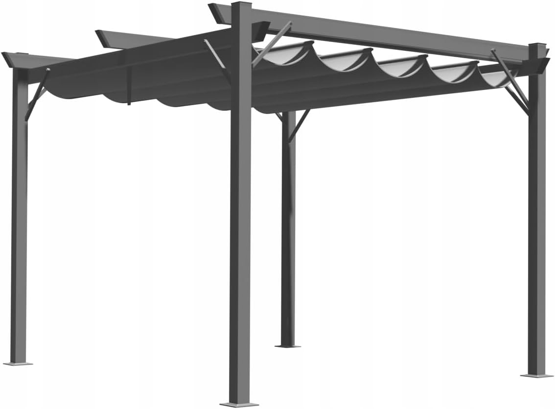 Suncrest Pergola - 3x3m - Grey - Fine Living