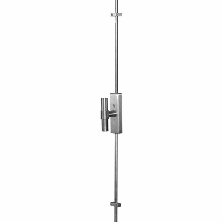 Solid stainless steel cremona bolt with rods