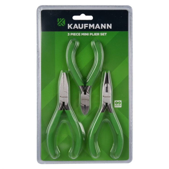 Kaufmann - Micro Plier Set - DIY - 3 Piece - Bulk Pack of 2