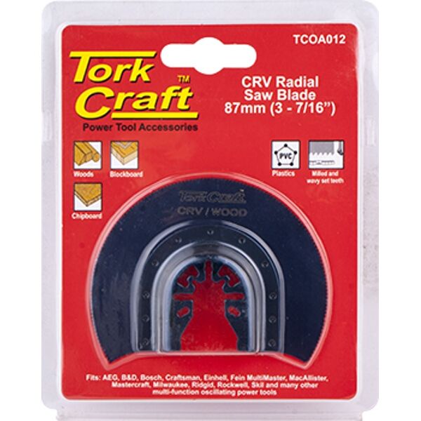 Quick Change Radial Saw Blade 87Mm(3-7/16") Crv