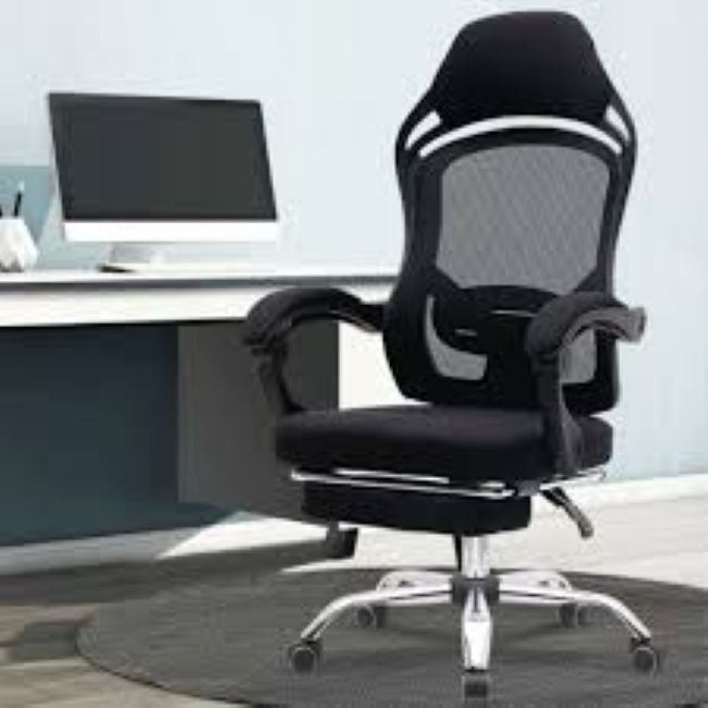 QandAHome Addis Ergonomic Ofiice Chair with Footrest