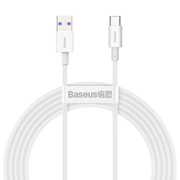Baseus Superior Series Fast Charging and Data Cable USB to Type-C 66W 2m - White