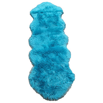 Faux Fur Rug (60cm x 1.8m) - Dark Turquoise