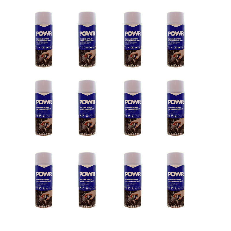 POWR Lubricant Silicone Spray 400ml ( 12 Pack )