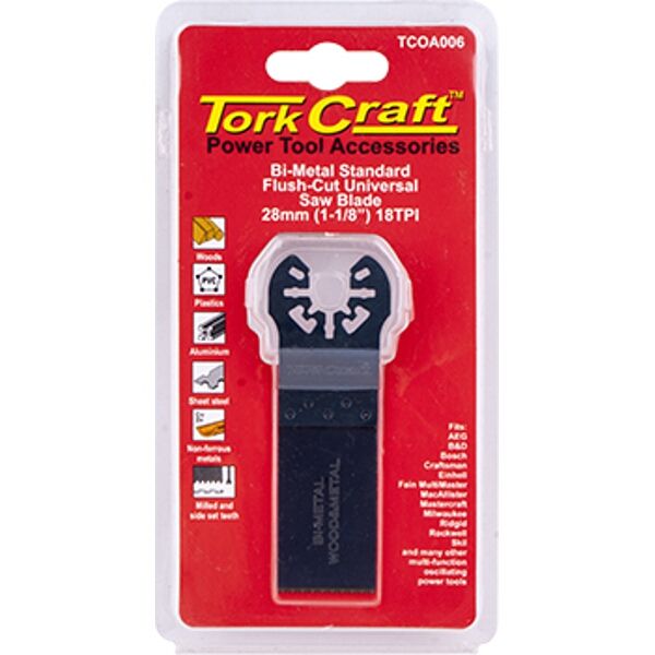 Quick Change Flush Cut Metal Saw Blade 28Mm(1-1/8")18Tpi