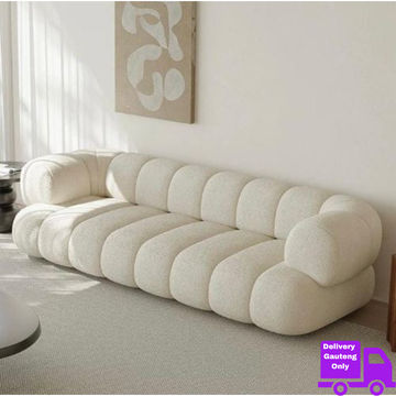 Cordelia Plush Three Seater Sofa-Coco-Light Stone
